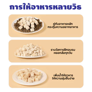 อกไก่ฟรีซดราย ขนมแมว อกไก่แมว ขนมแมวฟรีซดราย อกไก่ ขนมโปรตีน ฟรีซดราย 100% ขนมโปรตีน ไก่ฟรีซดราย Freeze Dried แมว