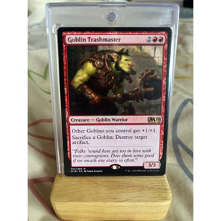 การ์ด MTG Goblin Trashmaster Red Magic the Gathering EDH รุ่น Core Set M19 สภาพ Nm