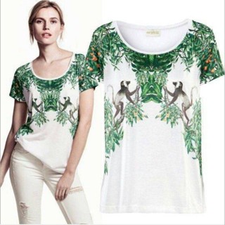 H : Monkey White Top * Conscious Collections