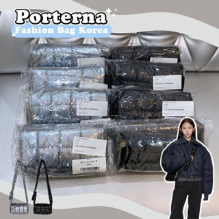 [พร้อมส่ง/ของแท้] Porterna bag พร้อมส่งสีเงิน/ดำ ปรับสายได้ สินค้าแท้จากช้อปเกาหลี100% (ไม่ใช่งานจีน)