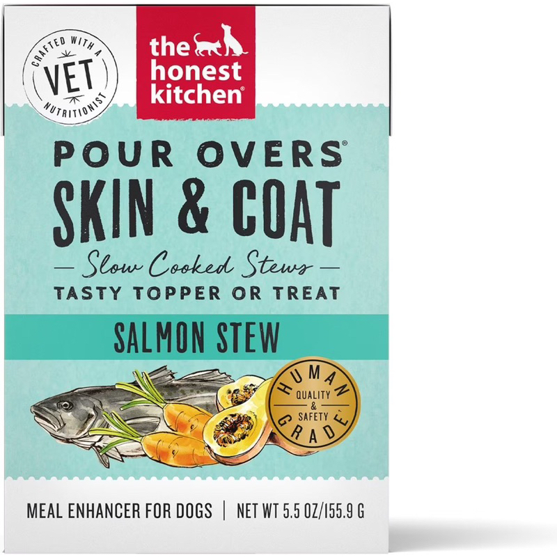 อาหารเปียกสุนัข The Honest Kitchen สูตร Pour Overs Skin & Coat Salmon Stew ขนาด 155.9 g