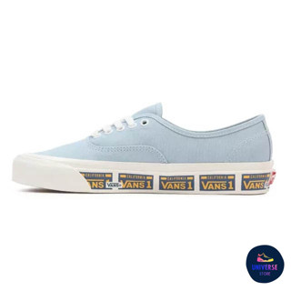 [ของแท้ ส่งฟรี จากไทย] VANS AUTHENTIC 44 DX - ANAHEIM VANITY PLATE/LIGHT BLUE