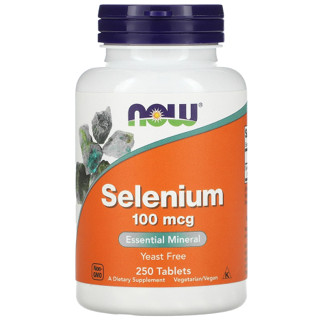 ซีลีเนียม, NOW Foods, Selenium, 100 mcg, 250 Tablets