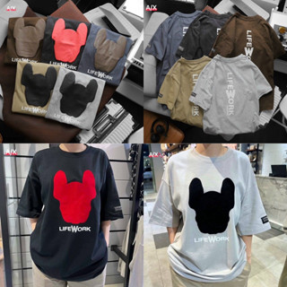 เสื้อยืดแขนสั้น Life work 🐶Unisex 👱🏻‍♂️👩🏼‍🦰 cotton 💯 ผ้านุ่ม ใส่สบายตัว พร้อมส่งจากไทย 🚚 ร้านค้าจัดส่งไว