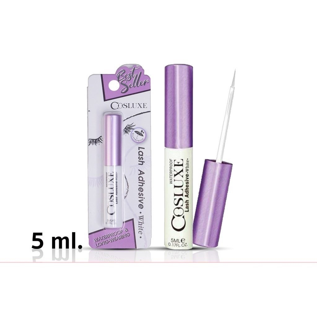 5 ml. กาวติดขนตา Cosluxe Lash Adhesive Waterproof & Long-Wearing Formula White 5ml. กาวติดขนตา