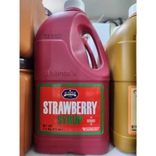 Juniper Strawberry Syrup 2.5 KG. (จูนิเปอร์ สตรอเบอร์รี่ ไซรัป 2.5 กิโลกรัม)