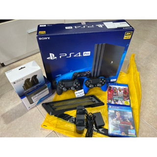 Playstation 4 Pro 1TB Jet Black CUH-7106B B01 ครบชุด