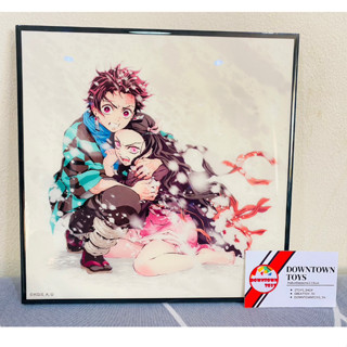 กรอบรูป โปสเตอร์ ดาบพิฆาตอสูร Demon Slayer Kimetsu โปสเตอร์ญี่ปุ่น Animation การ์ตูน Kamado Tanjirou Nezuko ภาพสกีน แท้