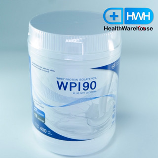 Whey Protein Isolated 90% WPI90 400 g ( เวย์โปรตีนไอโซเลท 90% พลัส ซอย เลซิติน 400 กรัม )