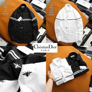 เสื้อเชิ้ตแขนยาวคอปก Dior 🏷️ Cotton 💯 ส่งจากไทย 🇹🇭ร้านค้าจัดส่งไว