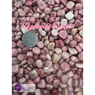 Rhodonite โรโดไนต์เกรด A เกร็ดหิน คริสตัล หินธรรมชาติ หินมงคล