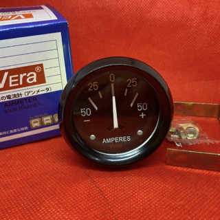 แอมแปร์วัดไฟชาร์จ 50A ammeter 12-24V เกจวัดแอมป์