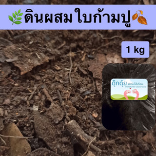 ดินผสมใบก้ามปู ดินปลูกต้นไม้ 1kg🍂เต็มไปด้วยอินทรีย์วัตถุ ให้ธาตุไนโตรเจนสูง