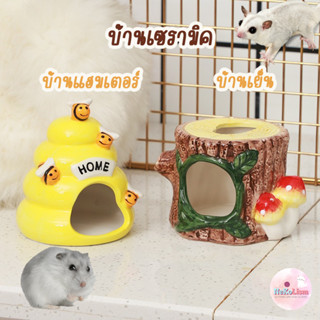 บ้านเซรามิค บ้านเย็น แฮมเตอร์ หนู สัตว์เล็ก เซรามิก Small Pet รังผึ้ง เห็ด