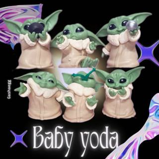 พร้อมส่ง มีสินค้าในไทย👽 โมเดล Baby yoda x เบบี้โยดา  ( ยกชุด 6 แบบ )