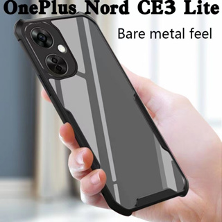 OnePlus Nord CE 3 Lite 5G(พร้อมส่งในไทย)เคสกันกระแทกขอบสีหลังใสOnePlus Nord CE3 Lite 5Gตรงรุ่น