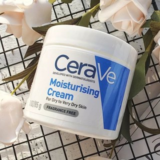 🔥แท้ พร้อมส่ง CERAVE Moisturising Cream เซราวี มอยซ์เจอร์ไรซิ่ง ครีมบำรุง ผิวหน้าและผิวกาย สำหรับผิวแห้ง  85g .