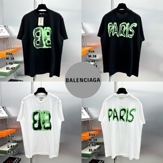 BALENCIAGA Unisex T-shirts 🖤🤍 เสื้อยืด BALENCIAGA 🏷️ Hiend 1:1 Cotton 💯 ส่งจากไทย 🇹🇭ร้านค้าจัดส่งไว