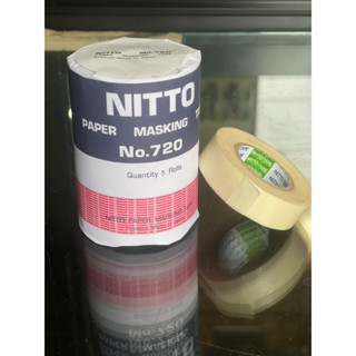 NITTO กระดาษกาวนิตโต้ NITTO TAPE NO.720 กระดาษกาวนิตโต้ Nitto ขนาด  (18 mm. x 18 m.)