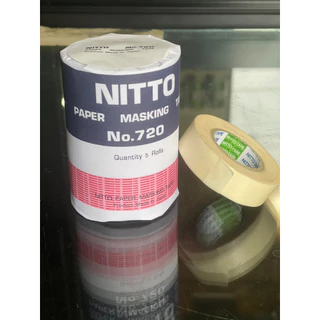 NITTO กระดาษกาวนิตโต้ NITTO TAPE NO.720 กระดาษกาวนิตโต้ Nitto ขนาด (16 mm. x 18 m.)