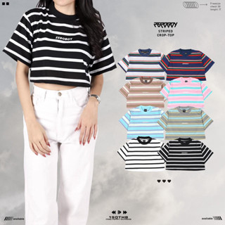 ZEROBOY - STRIPED CROP-TOP ”เสื้อครอปลายทาง”
