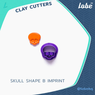 Skull B Imprint Clay Cutter/ Clay Tools/ Polymer Clay Cutter/ แม่พิมพ์กดดินโพลิเมอร์รูปทรงหัวกระโหลก B