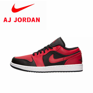 Air Jordan 1 Retro Low Black Gym สีดำแดง