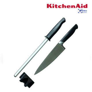 KitchenAid Cutlery Chef Knife 8 " &amp; Diamond Sharpener มีดเชฟ 8 นิ้ว พร้อมที่ลับมีด