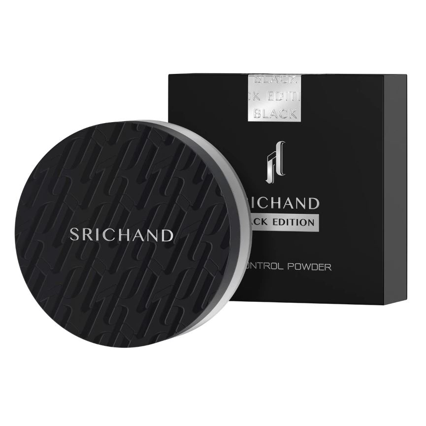 ศรีจันทร์ ฟอร์เมน แบล็คอิดิชั่น พาวเดอร์ For men ตลับจริงและตลับทดลอง แป้ง powder Srichand Black Edition Oil Control