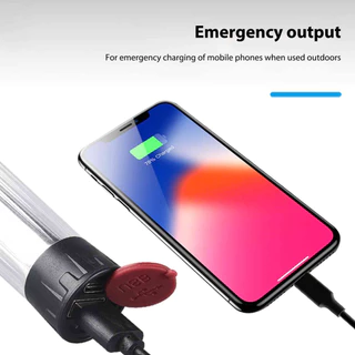 ตะเกียง 2200mAh ไฟแคมป์ไฟฉาย แบบพกพา ชาร์จ USB สําหรับตั้งแคมป์กลางแจ้ง โคมไฟฉุกเฉิน
