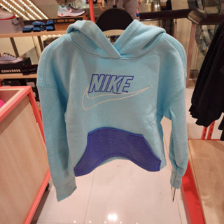 เสื้อฮูด สีฟ้าnike 💙ลูกสาว ทรงครอป ปล่อยๆ จาก1,400 เหลือ 590บ.