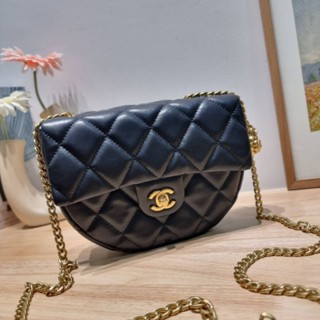 CN camellia vintage half moon bag ชาแนล 007