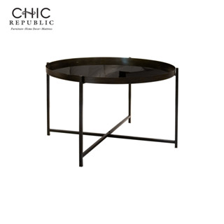 Chic Republic LANDER/75,โต๊ะกลาง - สี ดำ/ทองเหลือง