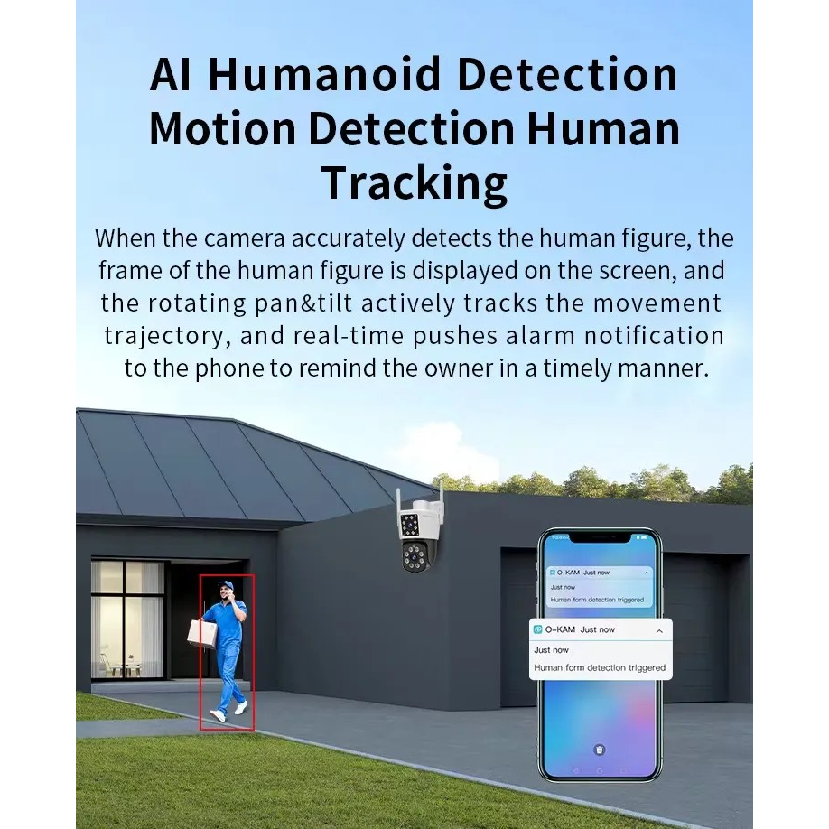 Vstarcam C662DR (เลนส์คู่) ความละเอียด 2.0 MP (1296P) กล้องวงจรปิดไร้สาย ภาพสี มีAI+ คนตรวจจับสัญญาณเตือน - รูปที่ 3