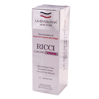 La-brasiliana Ricci curling cream ครีมจับลอนผมเด้งพร้อมบำรุงด้วยเคราตินและคอลลาเจน ระบุขนาดก่อนสั่งซื้อนะคะ มีสองขนาด 10