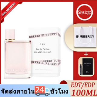 BURBERRY Burberry Her Blossom EDP/EDT100ml เบอเบอร์รี่ น้ำหอมผู้หญิง กลิ่นดอกไม้ กล่องซีล