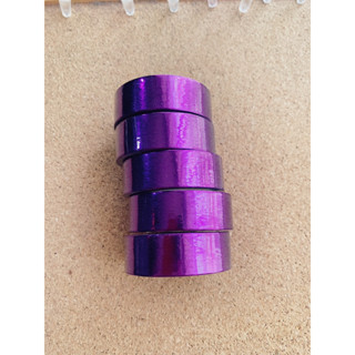 🟣 SOLID PURPLE HEART FOIL WASHI TAPE 🟣 วาชิเทป เทป สีม่วง