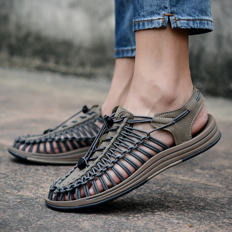 299-THB 🔥 จัดส่งด่วน 🔥 จัดส่ง 1-2 วัน รองเท้าแตะรัดส้น เชือกถักสาน รองเท้าเดินป่า SD31 - รูปที่ 4