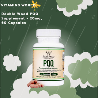 Double Wood PQQ Supplement - 20mg, 60 Capsules (Pyrroloquinoline Quinone)(V.134)