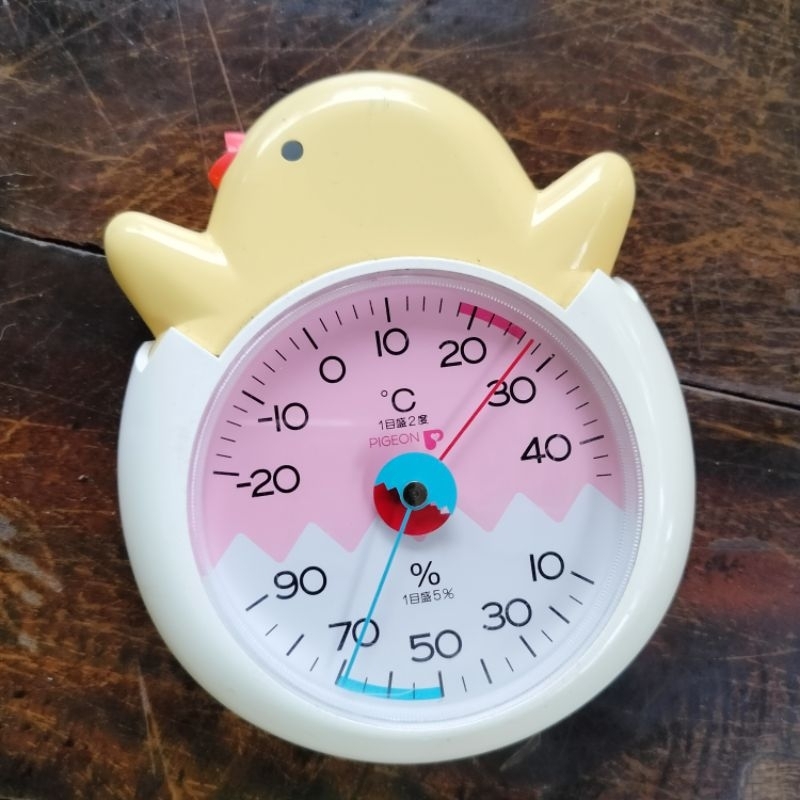 thermometer hygrometer เทอร์โมมิเตอร์ญี่ปุ่น pigeon ที่วัดอุณหภูมิ 🇯🇵made in japan