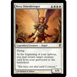 [MTG] Reya Dawnbringer [CNS] [WHITE] [RARE] [NORMAL] [JPN] (การ์ดเมจิค / Magic the Gathering)