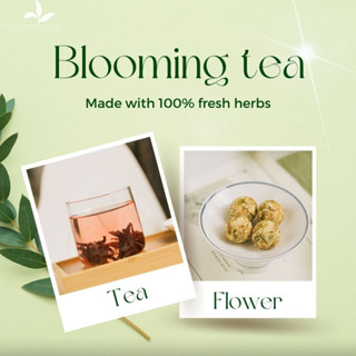 Flower Tea Ball ชา ชาดอกไม้ ชาดอกไม้ลูกบอล ชาดอกไม้บาน ชาลูกบอล ชาออแกนิก มีหลากหลายชนิดให้เลือก ออร์แกรนิค