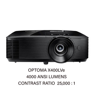 Projector Optoma X400LVe XGA , โปรเจคเตอร์ 4000 ANSI LUMENS , Contras 25,000 : 1