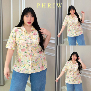 🔥Plussize🔥เสื้อคนอ้วน🔥S รอบอก 48      M รอบอก 52       L รอบอก 56