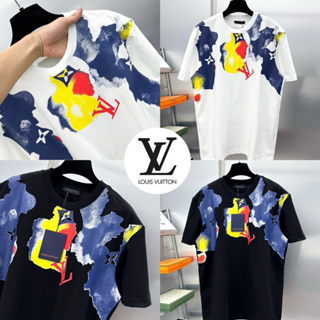 LOUIS VUITTON T-SHIRT UNISEX 🖤🤍 เสื้อยืด LV 🏷️Hiend 1:1 cotton 💯 ร้านค้าจัดส่งไว