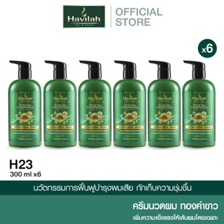 ชุด H23 ฮาวิล่าห์ (Havilah) ครีมนวดผม แก้ผมเสีย บำรุงเส้นผม 300 มล. x6 (ส่งฟรี)