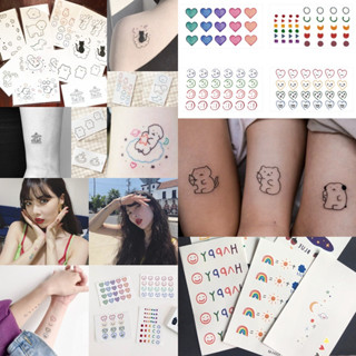 sticker tattoo รอยสักชั่วคราว แทททูสไตล์เกาหลี