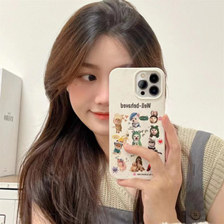 ✨สไตล์ใหม่✨เคสไอโฟน 14 Pro Max เคส for 11 12 13 Pro Max ลูกสุนัข เคสพกพาสะดวก iPhone 13 Case เคสกันกระแทก