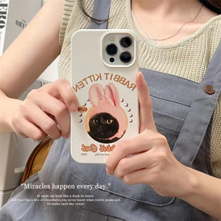 ✨สไตล์ใหม่✨เคสไอโฟน 14 Pro Max เคส for 11 12 13 Pro Max เคสพกพาสะดวก แมว iPhone 13 Case เคสกันกระแทก