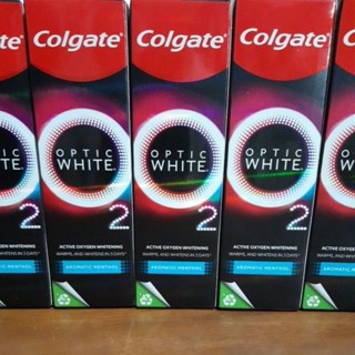 ***ผลิต05/2023***ยาสีฟัน Colgate Optic White O2 Aromatic Menthol ขนาด 85 กรัม